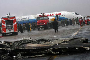 سقوط هواپیمای توپولوف در مشهد 